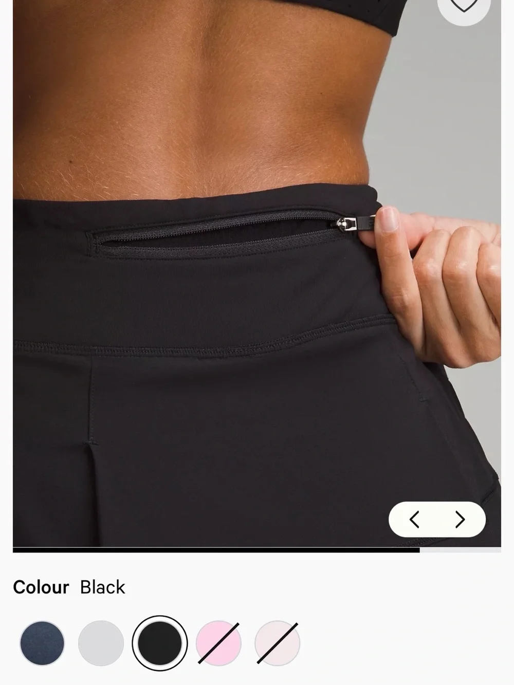 lululemon pace rival athletic skirt